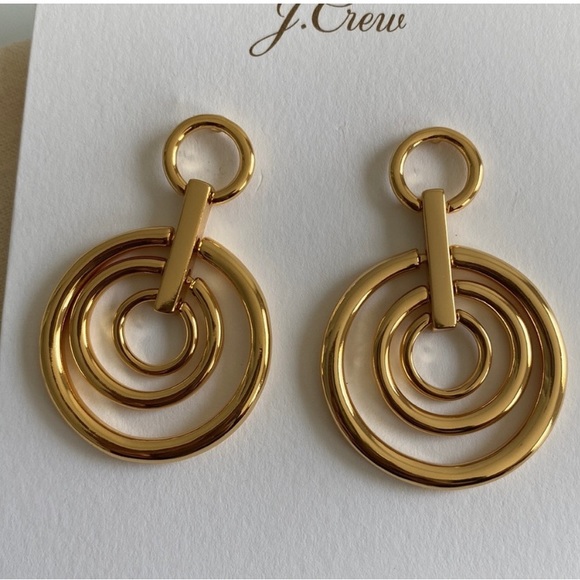 J. Crew Gold-Tone Circle Earrings - Picture 3 of 8